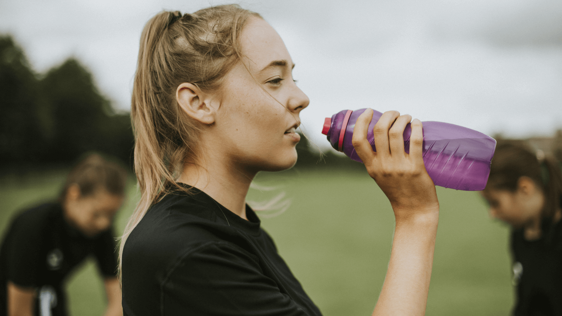 build your identity girl drinking water