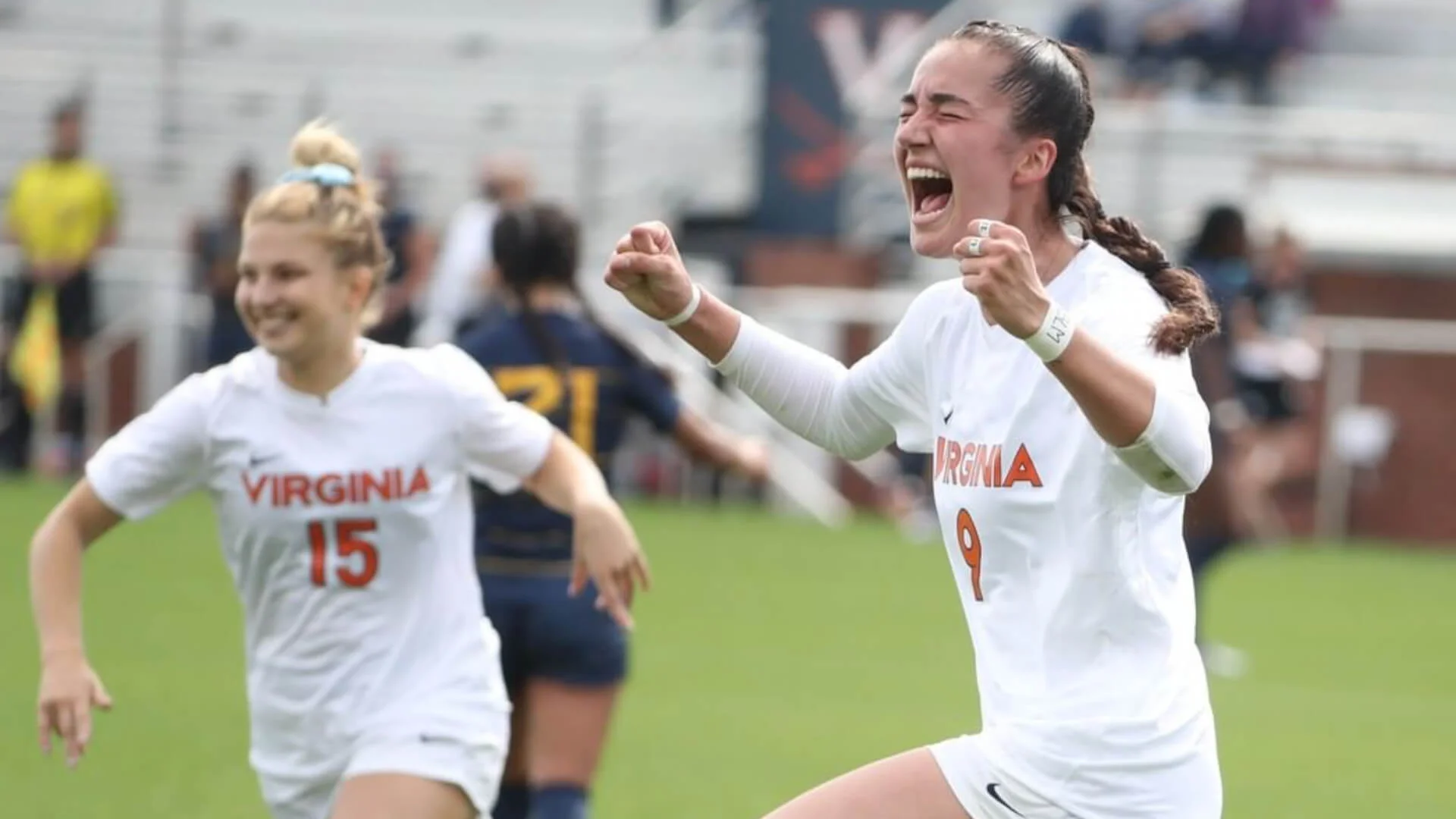 college athlete pay debate: UVA women's soccer players