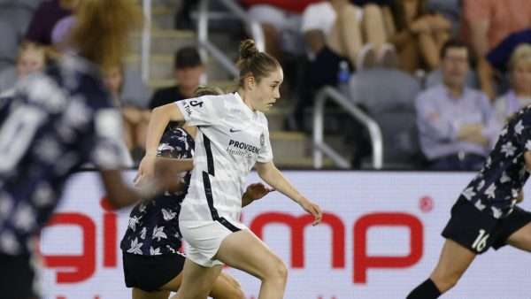 Olivia Moultrie of the Portland Thorns is a soccer prodigy at just 15 years old.