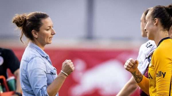 One of the NWSL coaching changes this year has been Freya Coombe