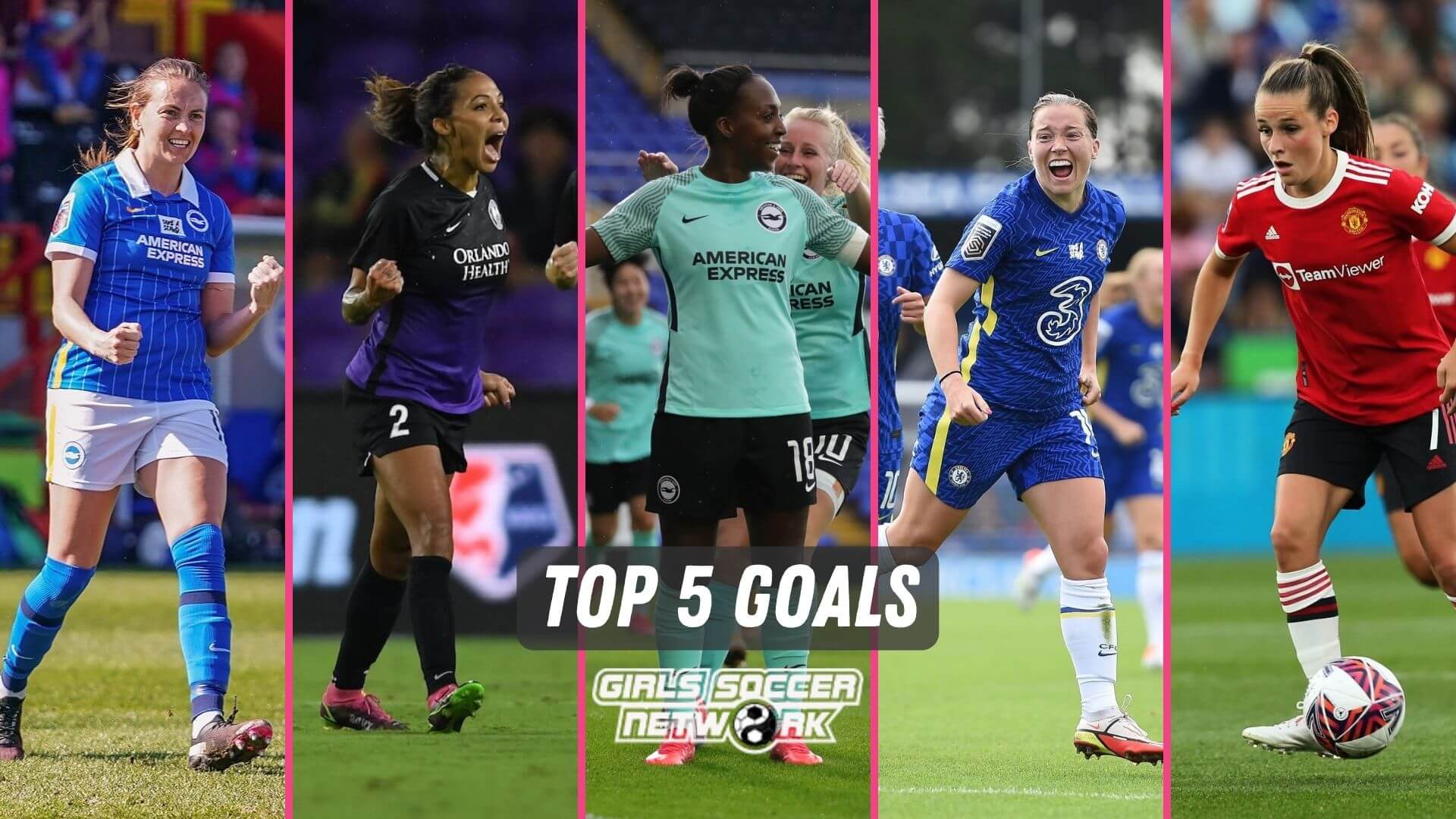 The best women's soccer goals this week come from the NWSL and the FA WSL