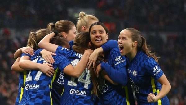 In women's soccer news, Chelsea beat Arsenal three-nil