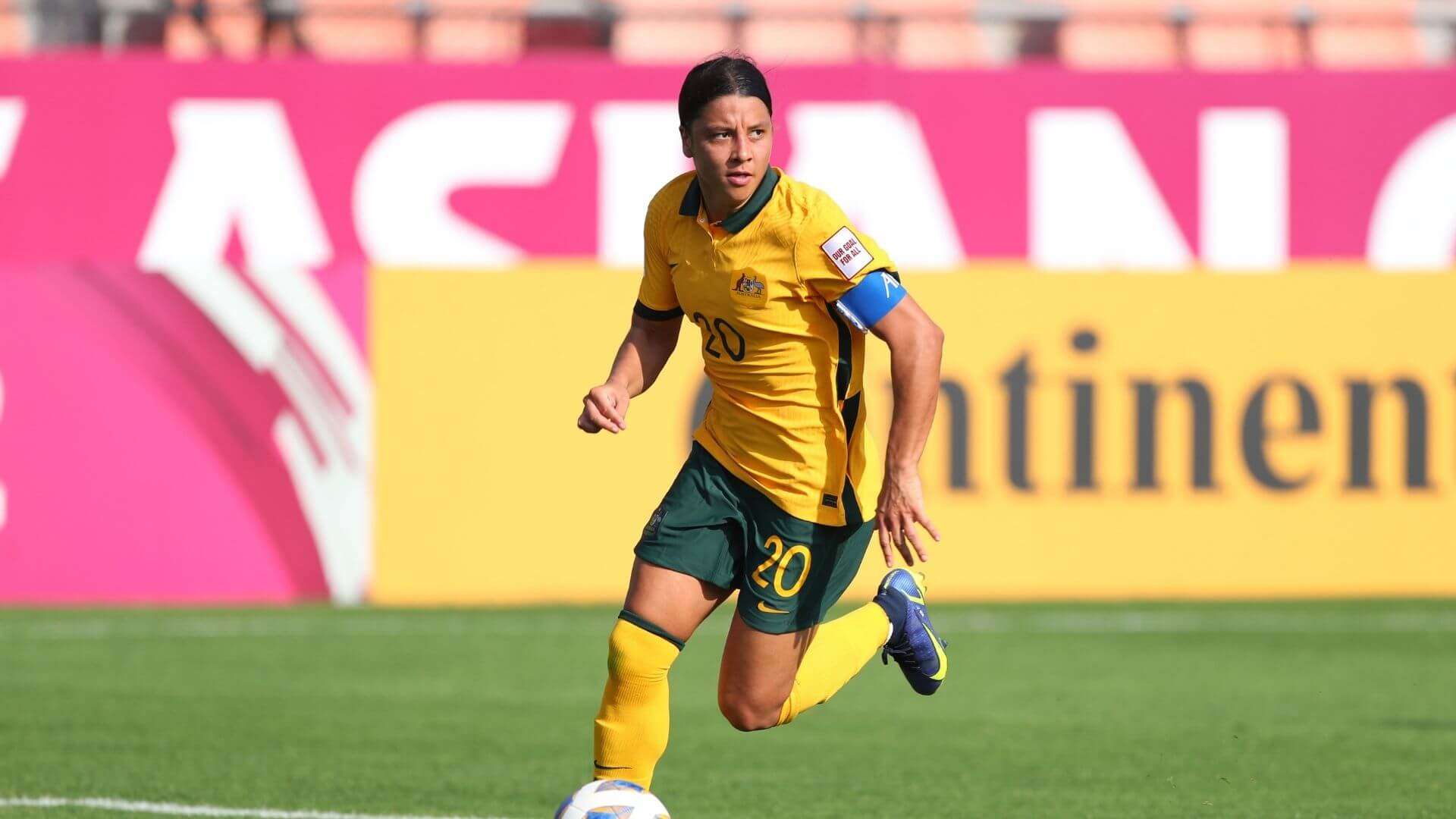 In women's soccer news, Sam Kerr broke another record for the Matildas