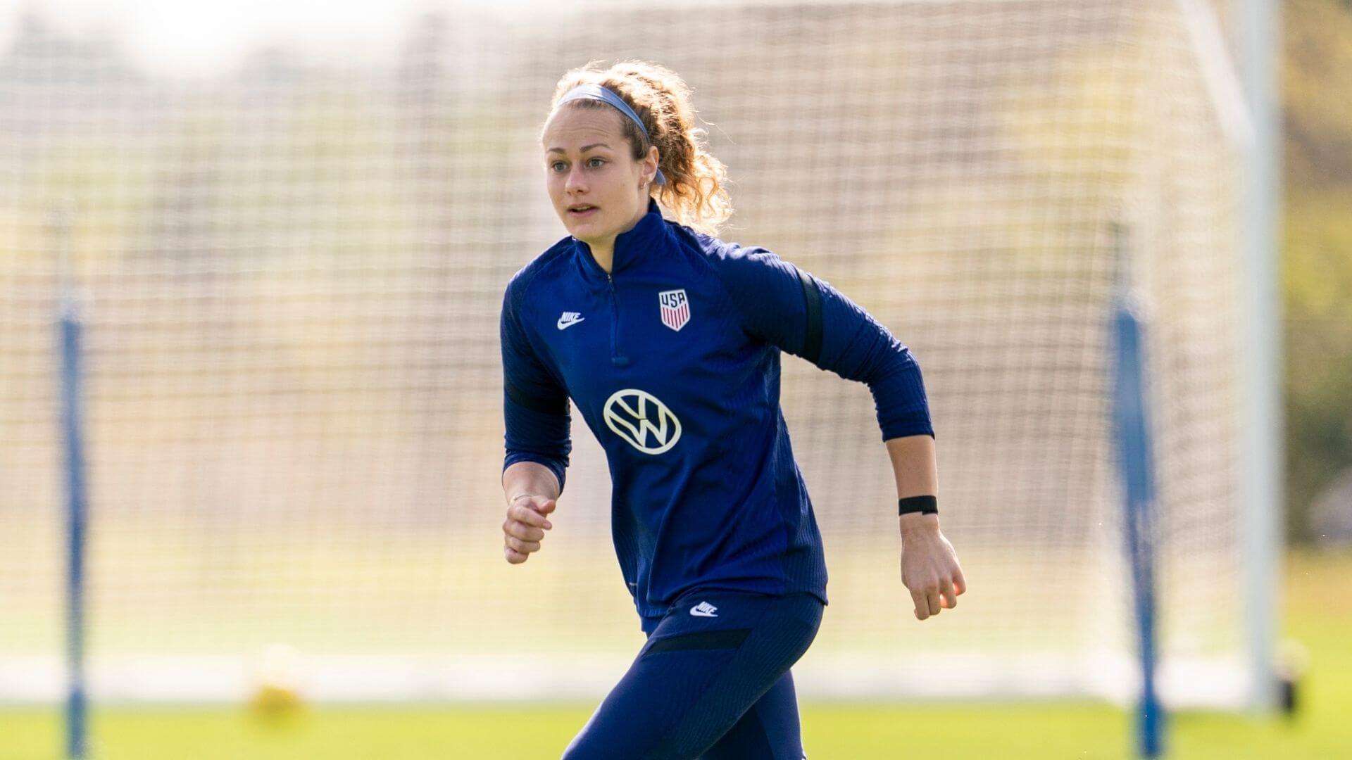 Jaelin Howell at the USWNT January training camp