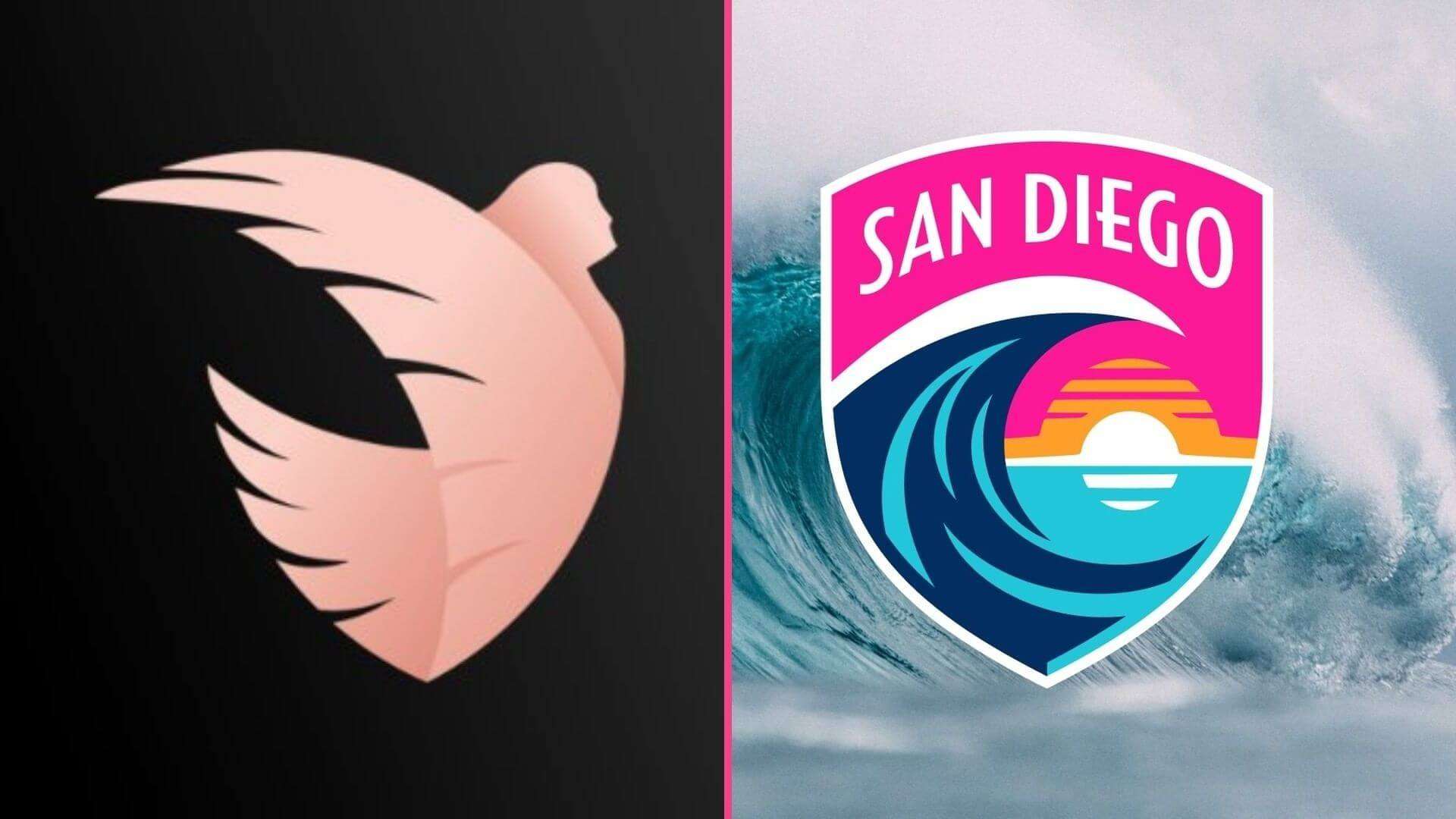 Difference between ACFC and San Diego Wave logos