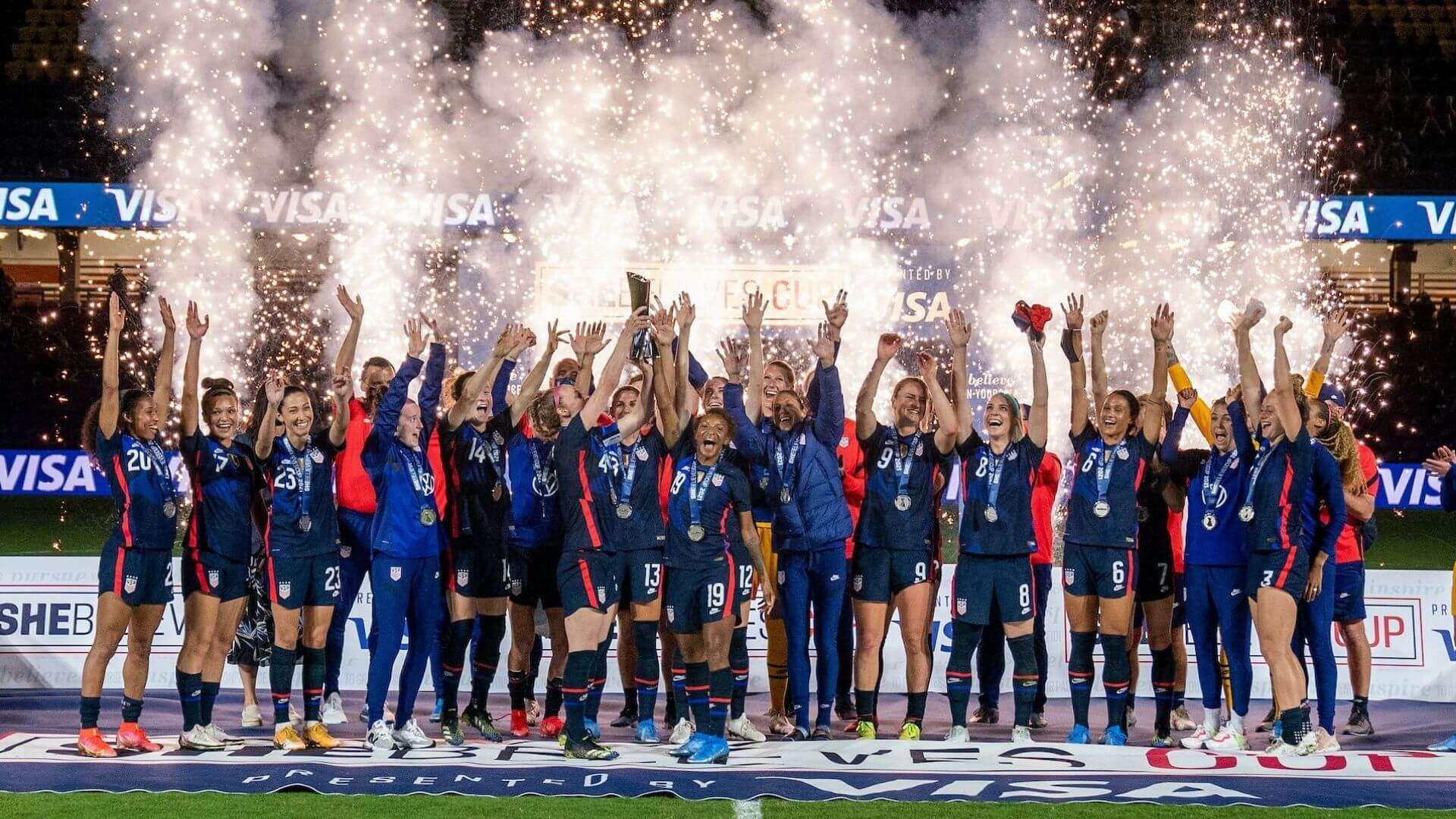 The SheBelieves Cup is happening this week in women's soccer news