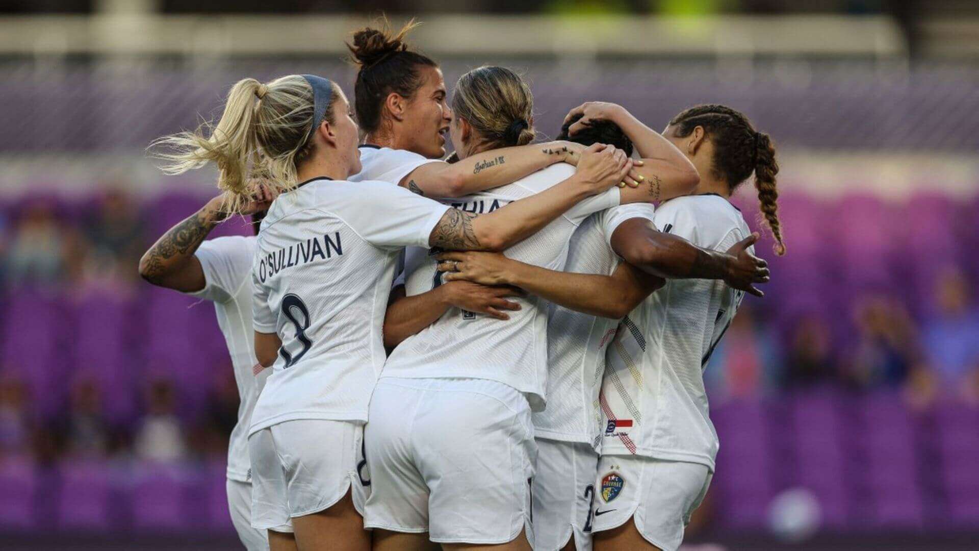 In women's soccer news, the Courage scored three goals in nine minutes