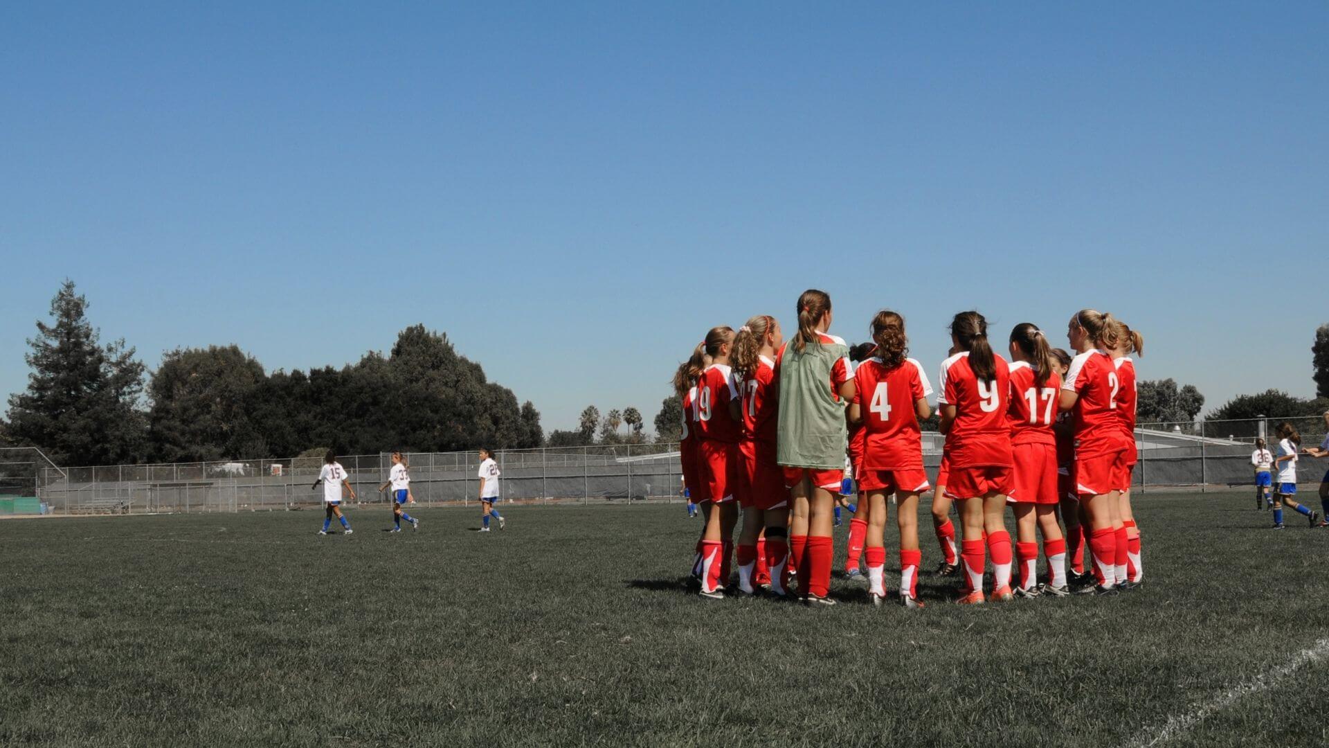 Girls soccer halftime minutes