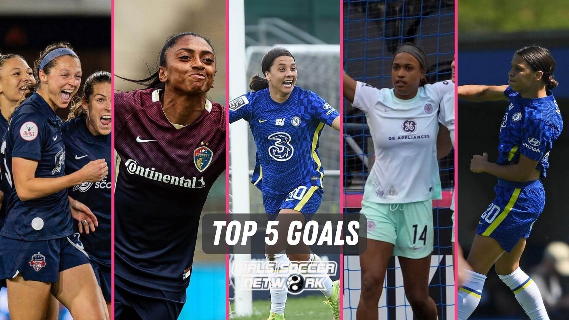 The best women's soccer goals from this week.