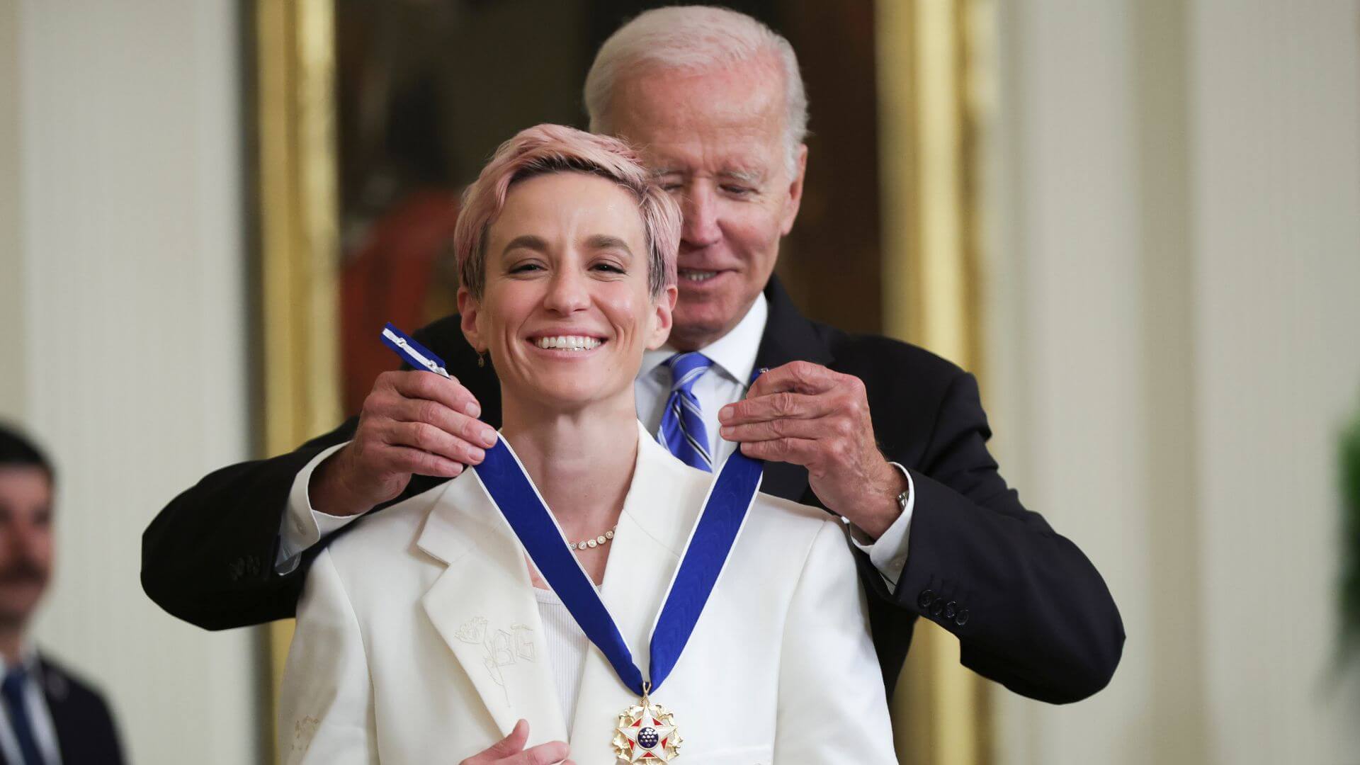 In women's soccer news, Megan Rapinoe earned the Presidential Medal of Freedom