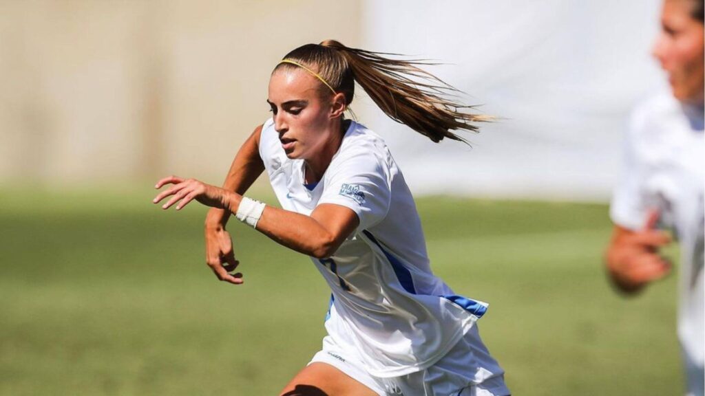 Kaila Novak playing for the UCLA Bruins