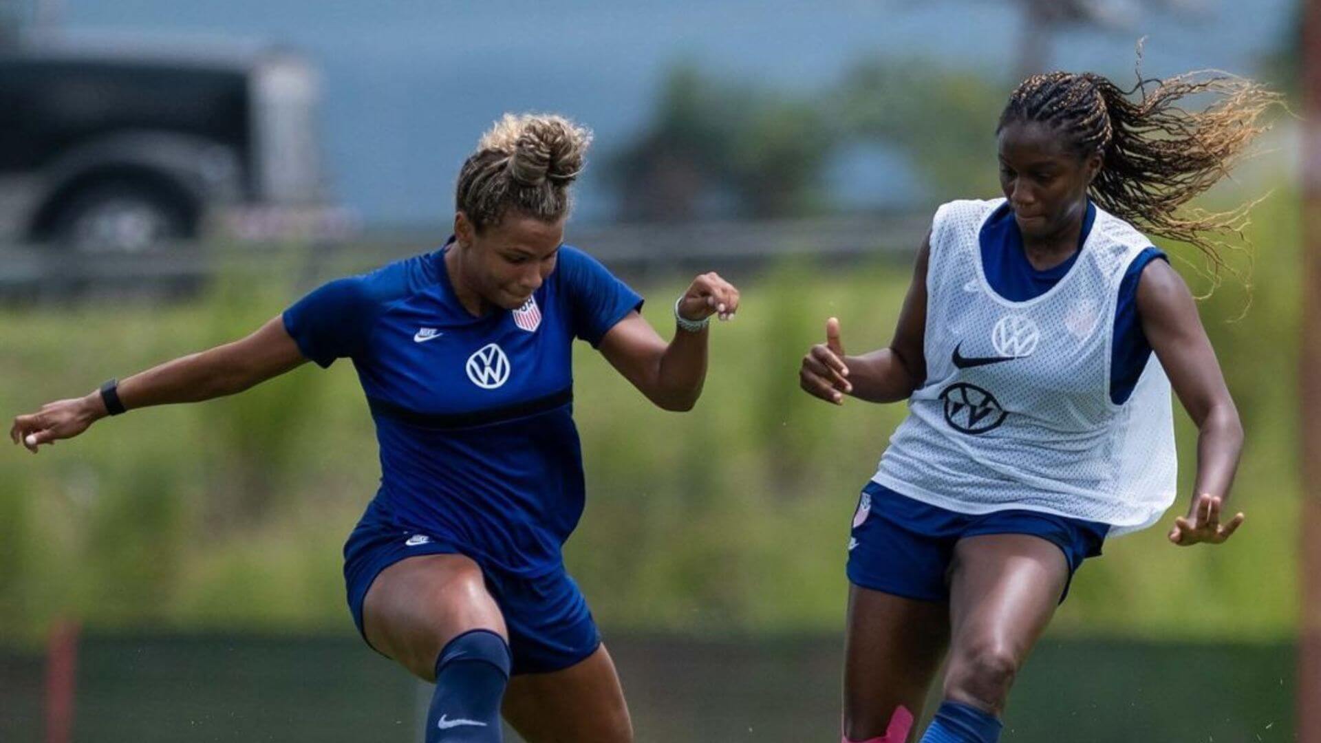 The USYNT practicing in Costa Rica