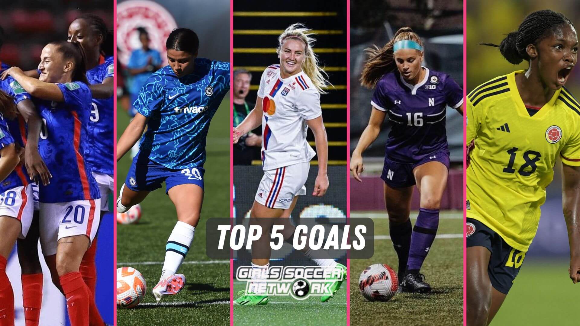 The best women's soccer goals of the week