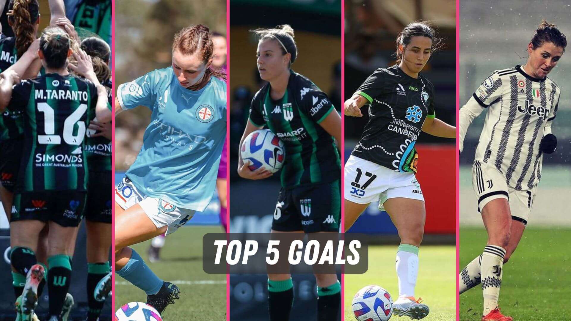 The best women's soccer goals from the A-League and WCL