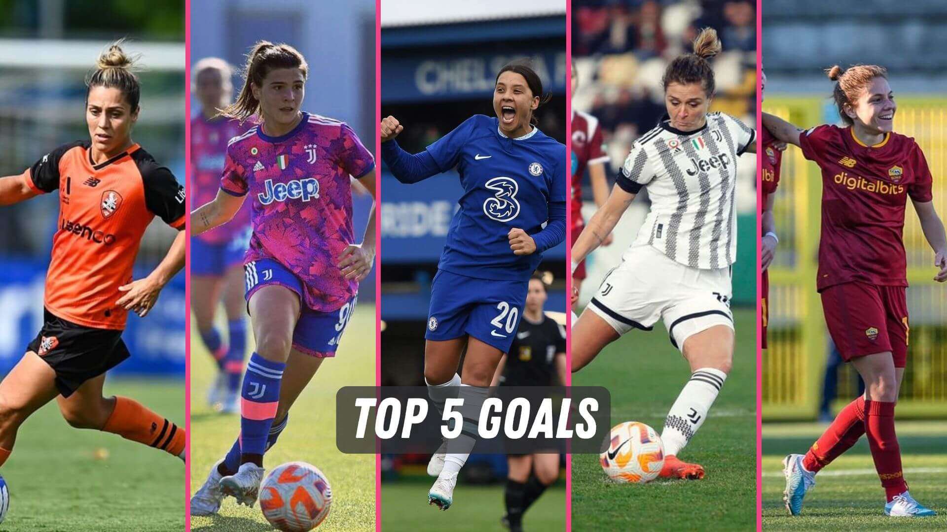 The Top 5 Goals of the week come from Italy, England, and Australia