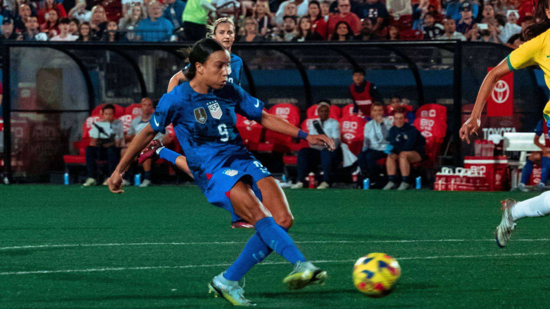 Mallory Swanson in the SheBelieves Cup