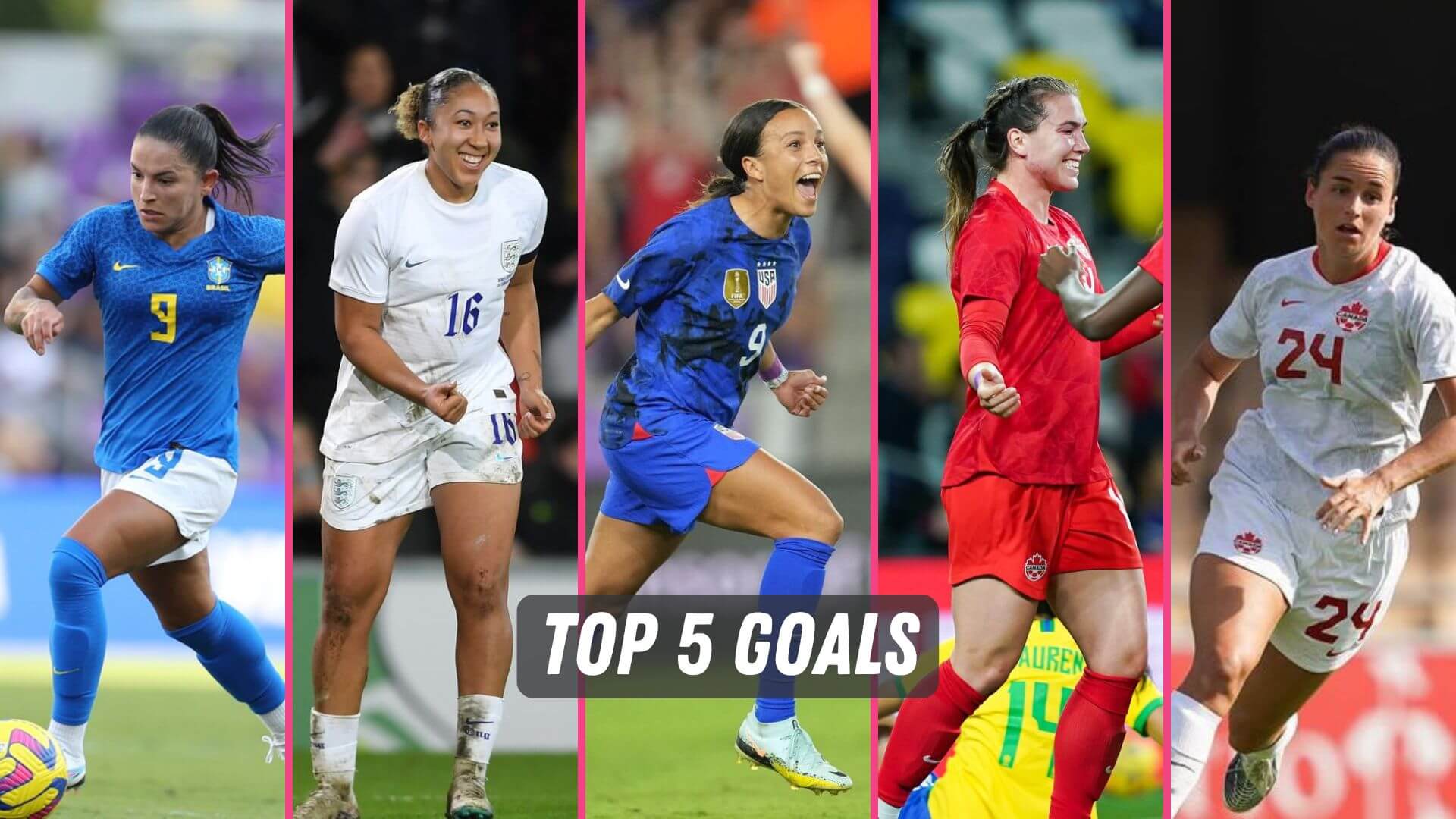 The best women's soccer goals from the last week