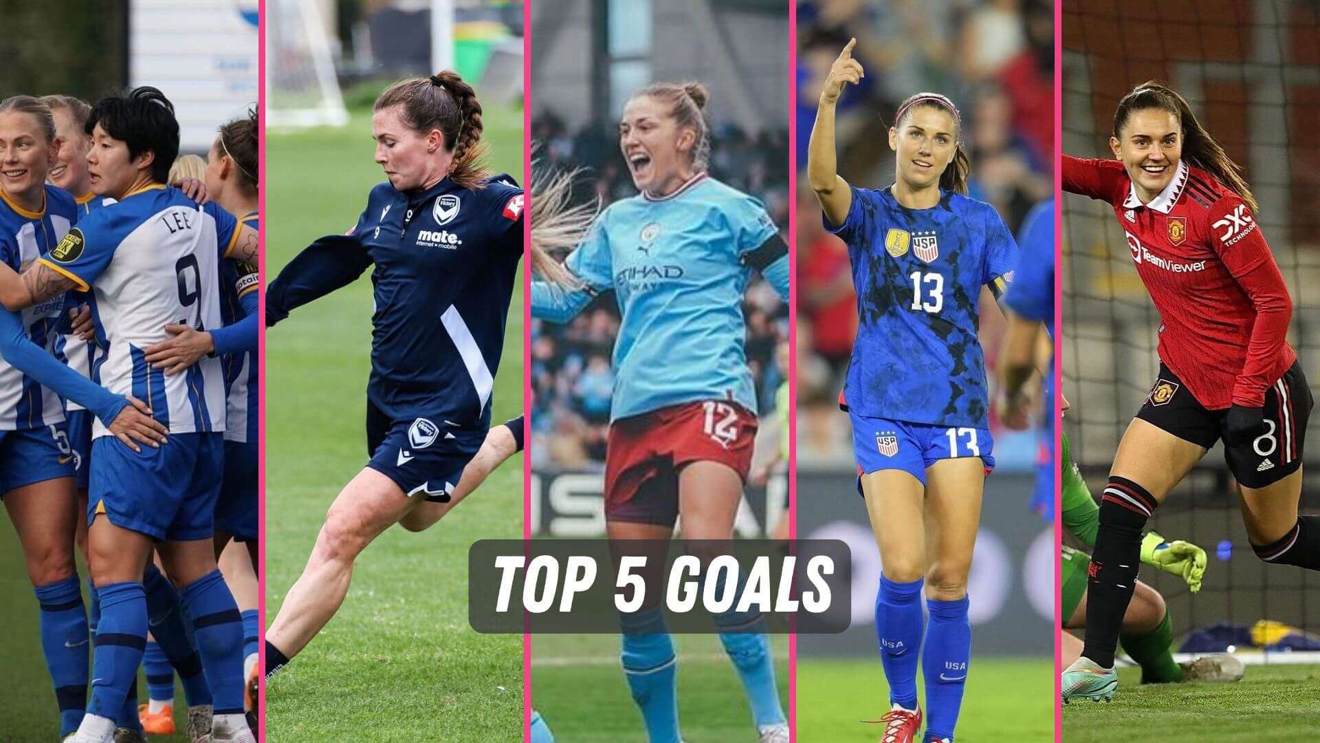 The best women's soccer goals of the week