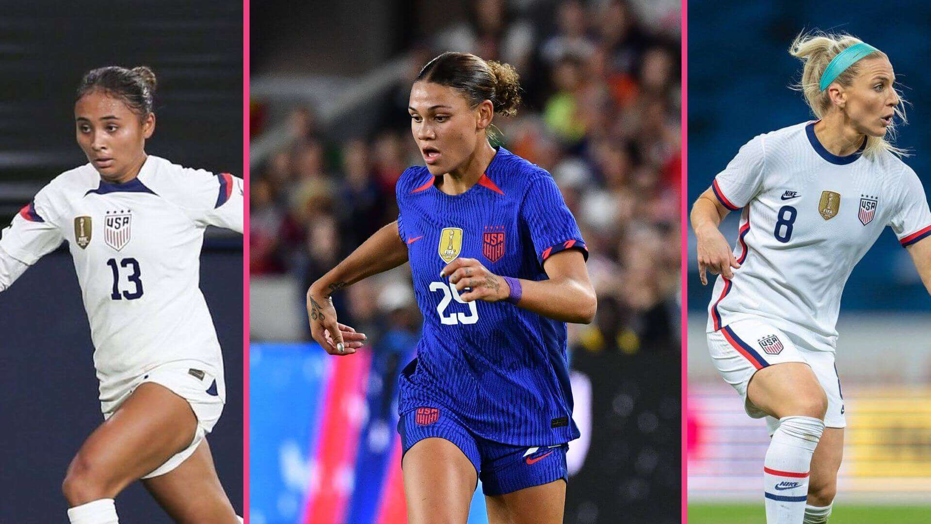 Alyssa Thompson, Trinity Rodman, and Julie Ertz are part of the USWNT's World Cup hopes.