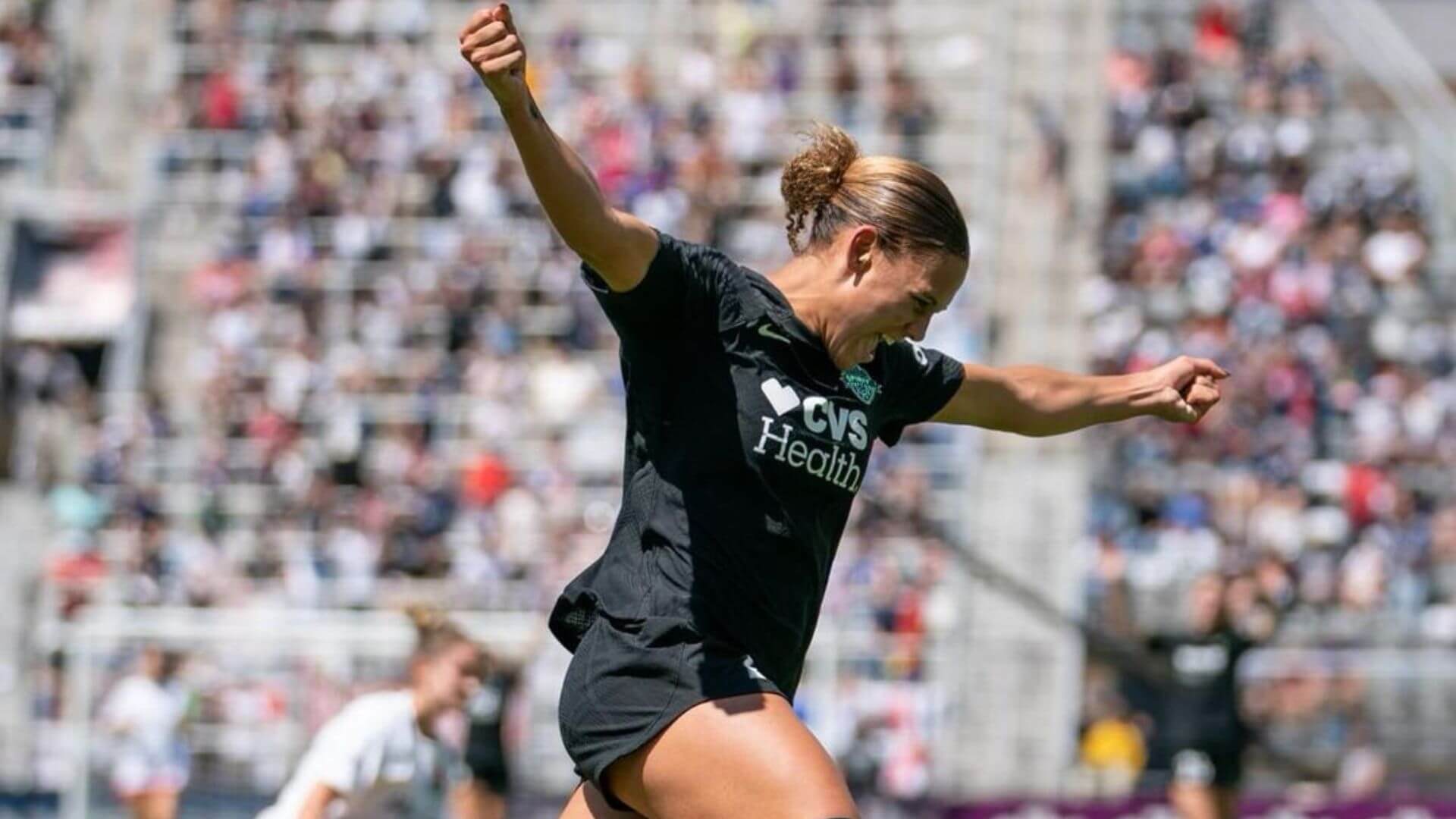 Trinity Rodman, one of the NWSL's youngest stars, scored a goal