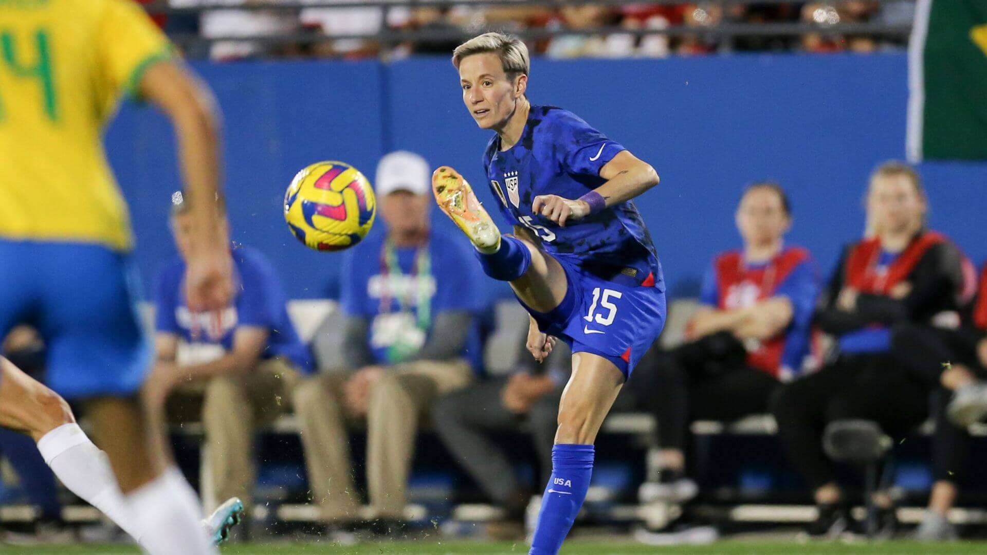 Megan Rapinoe, one of the best set piece takers.