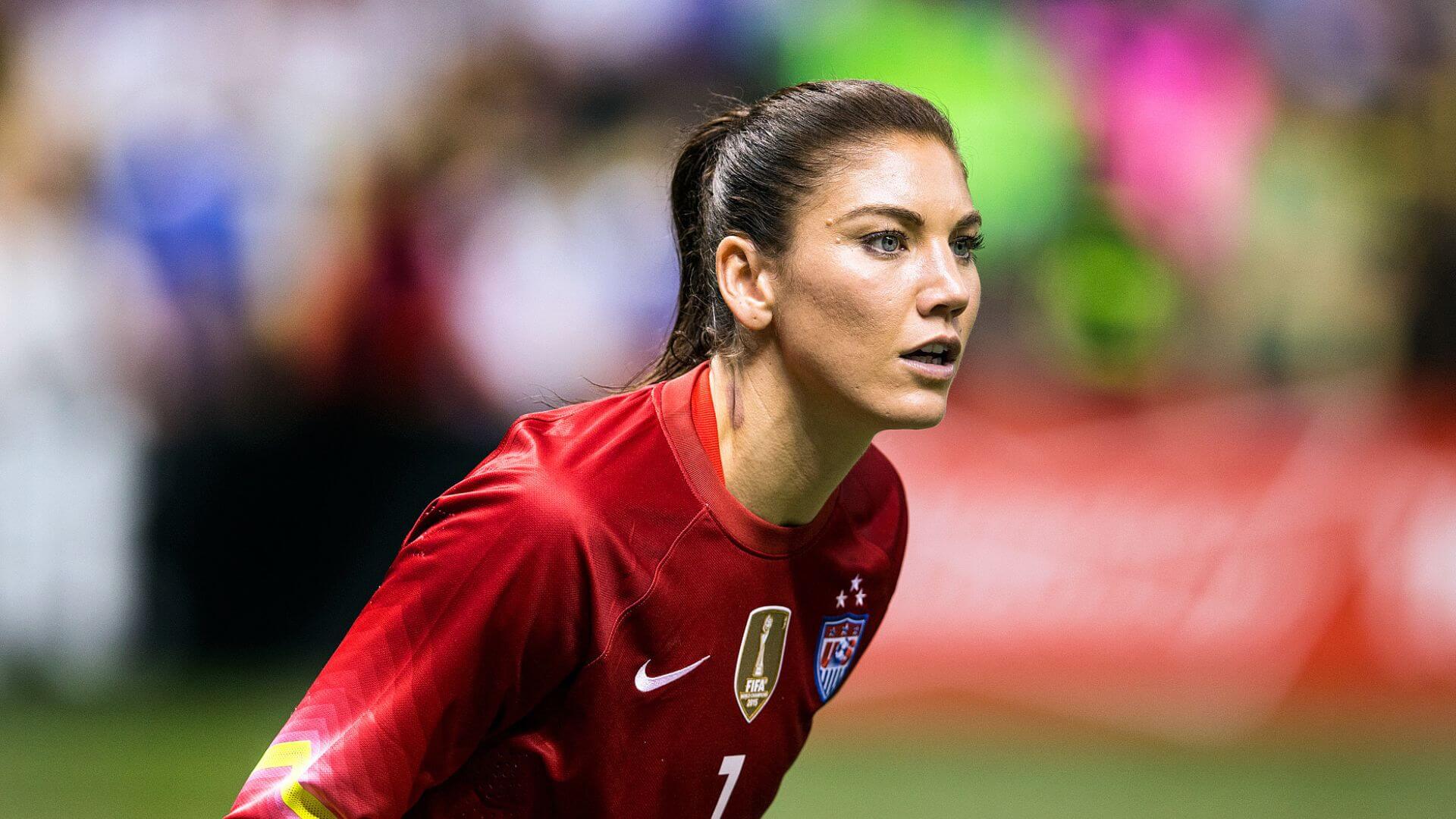 Hope Solo as keeper for the USWNT