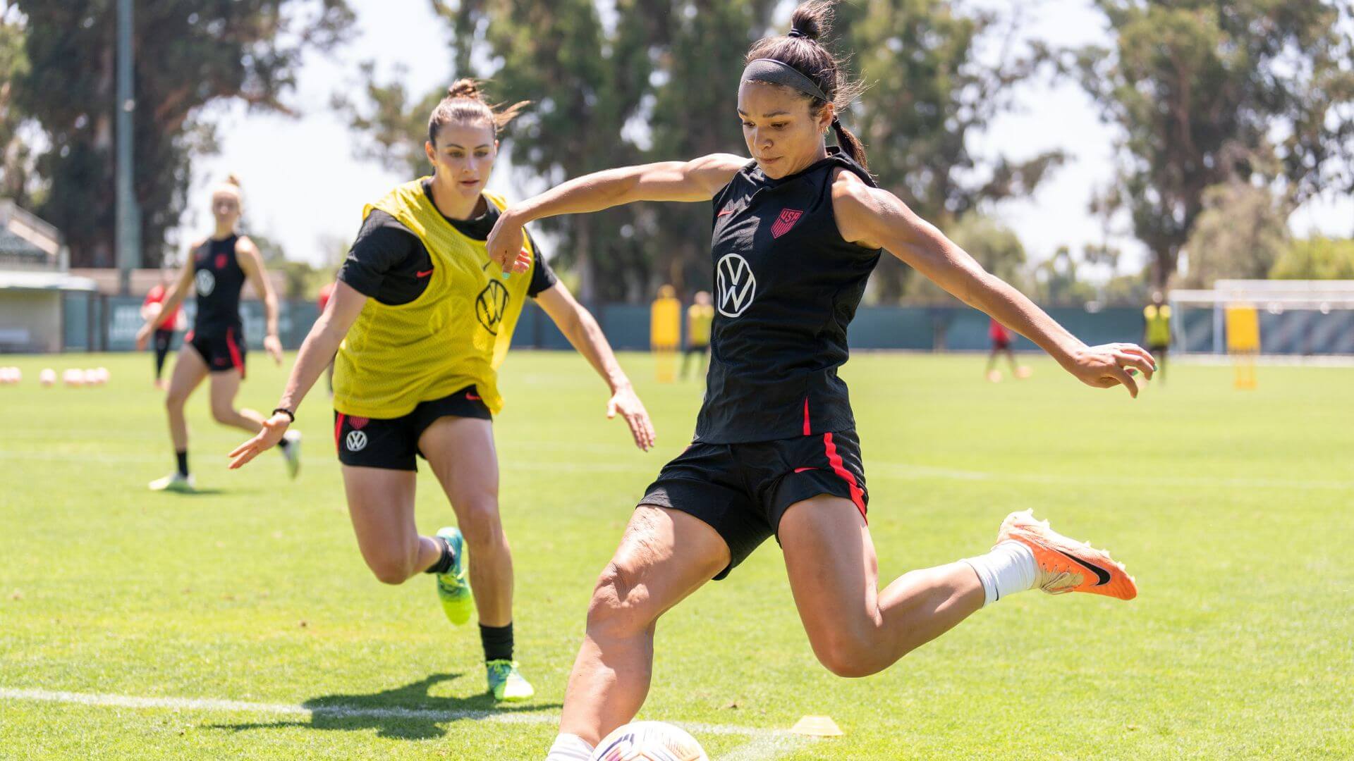 Sophia Smith preparing for the USWNT vs. Wales send off match