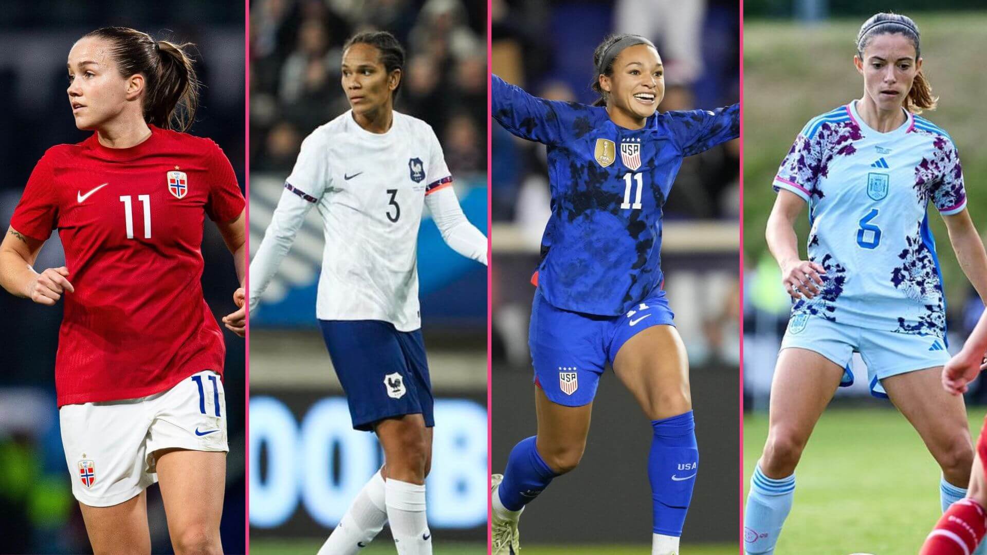 The top players in each women's world cup group