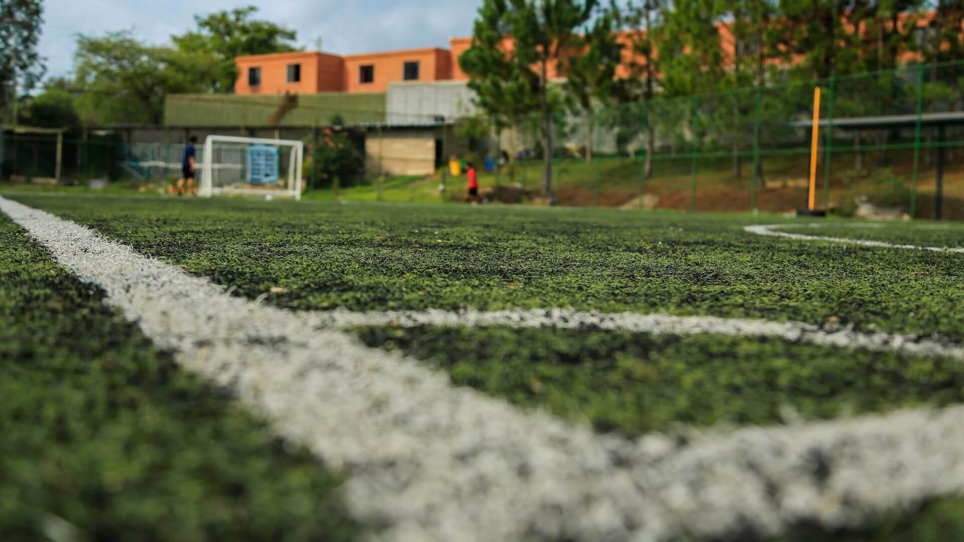 Turf soccer field