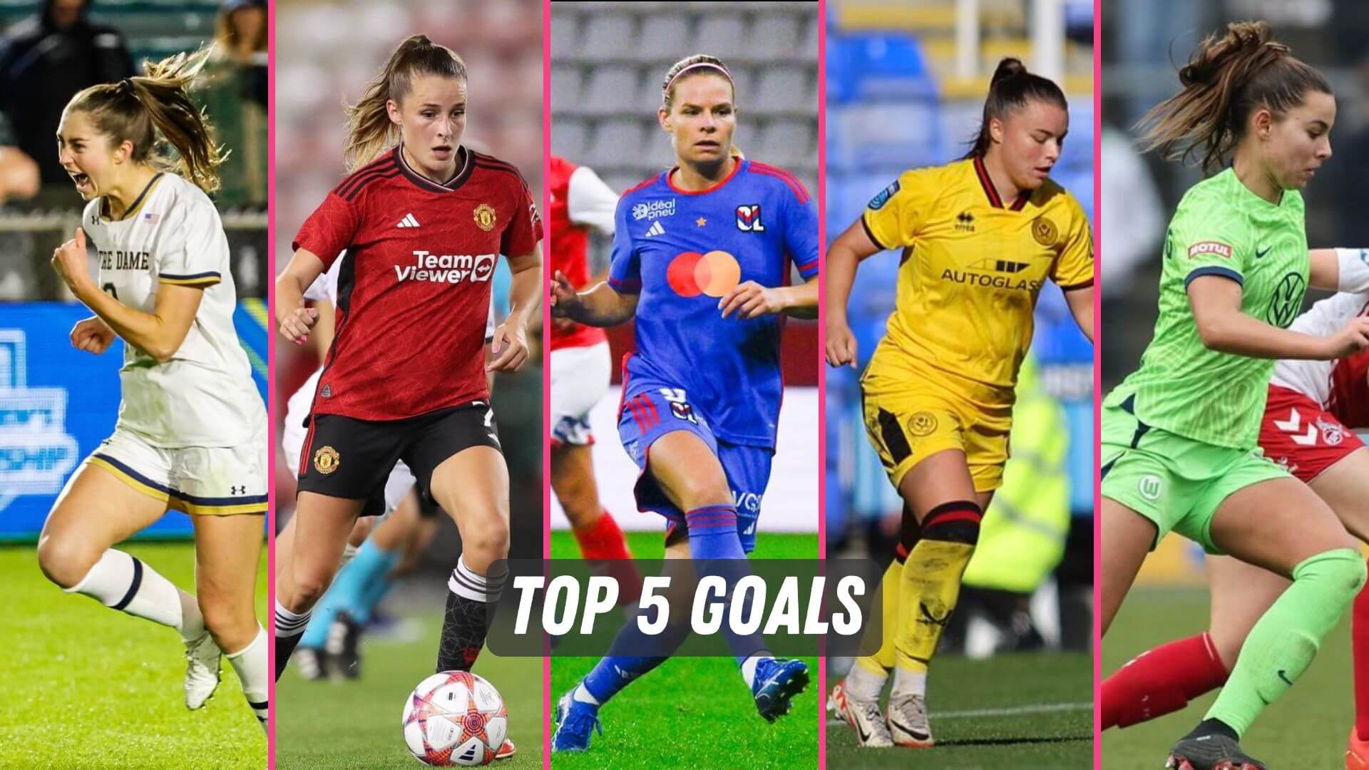 The best women's soccer goals this week