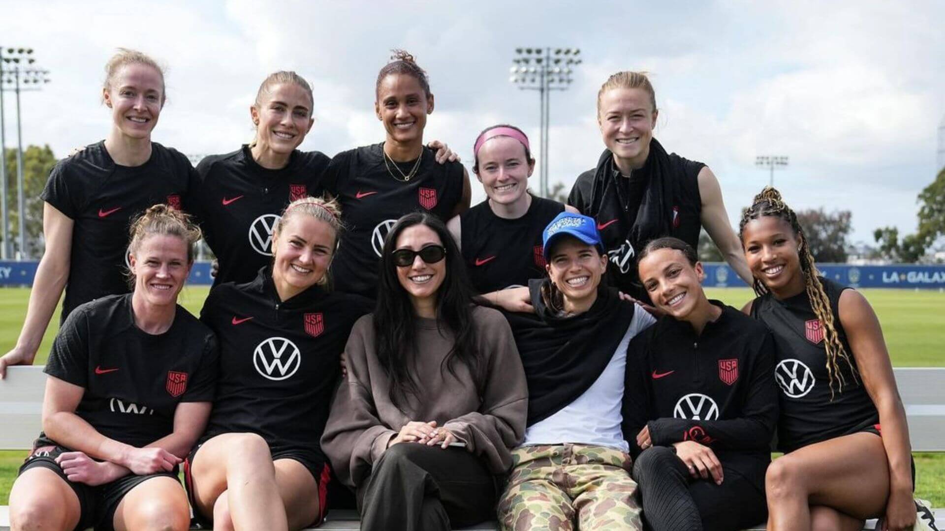 The USWNT Gold Cup training