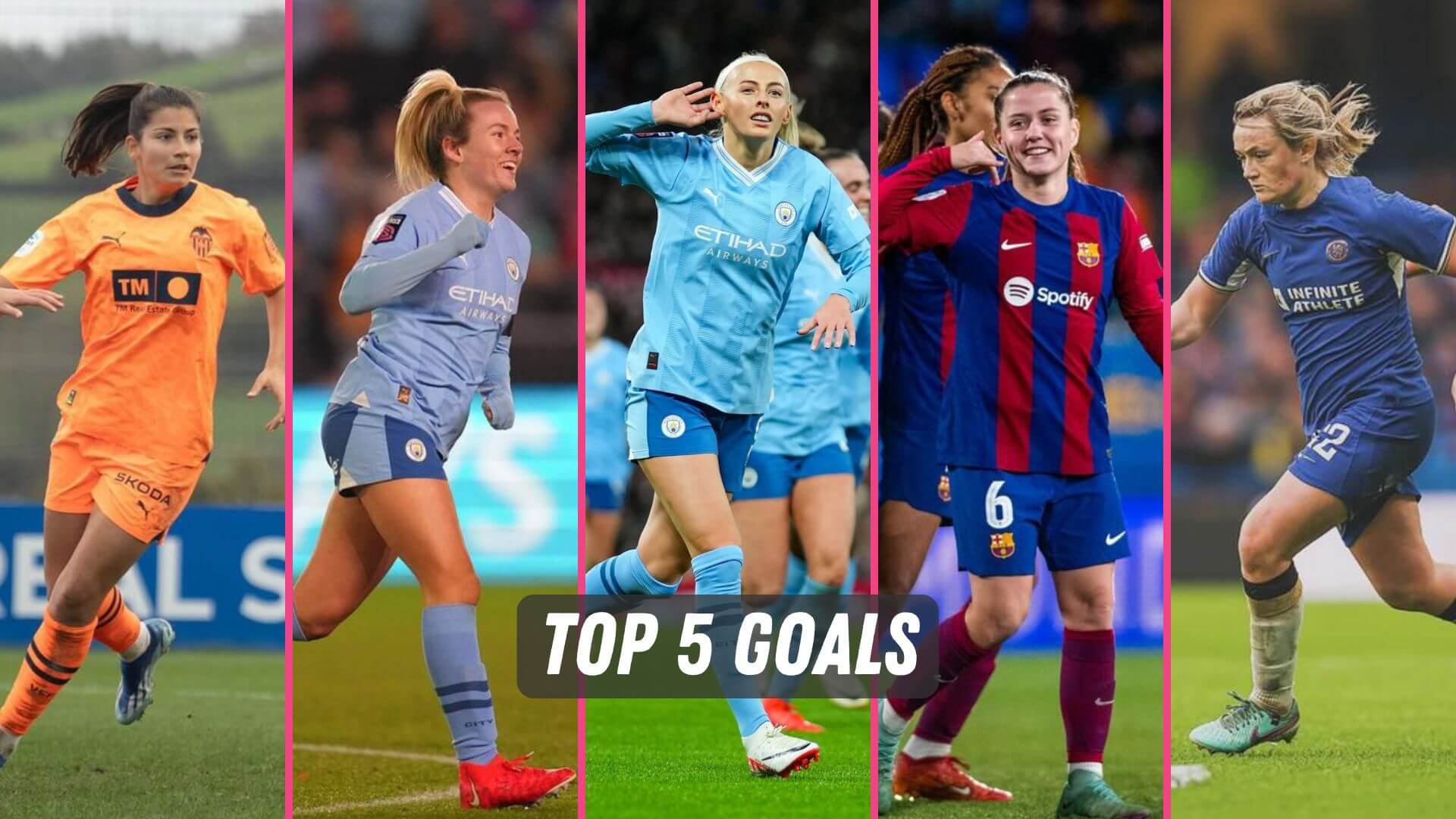 The best goals from Liga F and the WSL